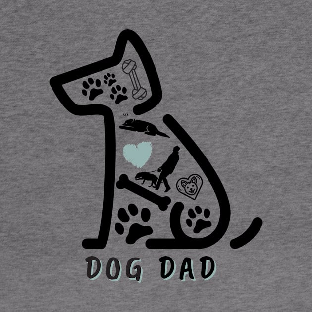 Dog Dad by Rebecca Abraxas - Brilliant Possibili Tees